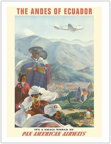 Vista 13 de Paul George Lawler c.1939 - Póster de viaje de aerolínea vintage de Paul George Lawler c.1939 - Impresión de papel mate de arte fino (sin marco) 11