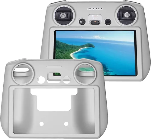 Vista 5 de Mini 3 Pro/Mini 3 Accesorios Bundle 8 en 1 Kit de accesorios, Correa de soporte de hélice, Protector de hélice, Joysticks, Protector de vidrio HD