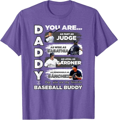 Vista 10 de Camiseta de Aaron Judge Yankees - Daddy You are Baseball Buddy Azul Marino