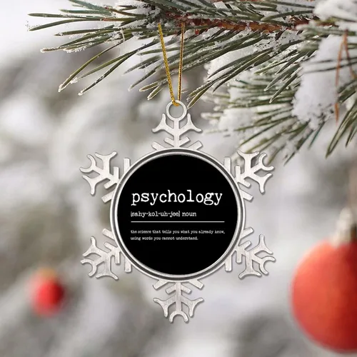 Vista 4 de Psicología Definición Diccionario Palabra Significado Adorno de Navidad de Metal para árbol de Navidad Colgante Bola Colgante Recuerdo Vacaciones