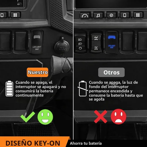 Vista 3 de WeiSen - Kit de arnés de cableado de barra de luz de 300 W para Polaris RZR Ranger General