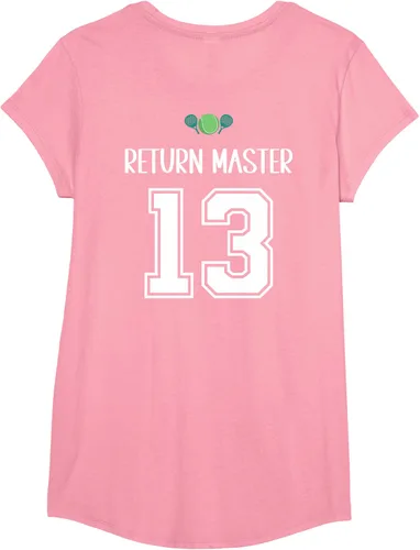Vista 60 de Camiseta divertida del grupo de tenis de pádel para el equipo de pádel