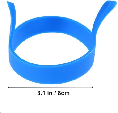 Vista 7 de UPKOCH 12 piezas de anillo de huevo de silicona antiadherentes anillos de cocción de huevos fritos para freír huevos, tortilla, huevo, mcmuffins