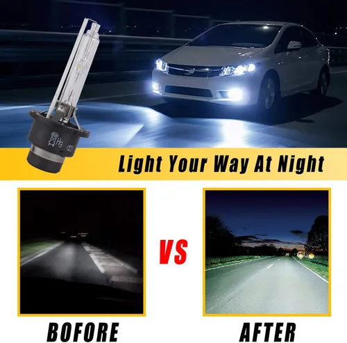 Vista 4 de Boine Faro delantero de balasto HID de xenón con módulo de ensamblaje de bombilla D2S 28474-89904t compatible con Infiniti Nissan Altima 350z 370z