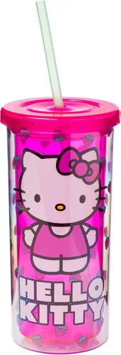 Vista 17 de Silver Buffalo Sanrio Hello Kitty, vaso de acero inoxidable con forma de lata, 11.8 onzas