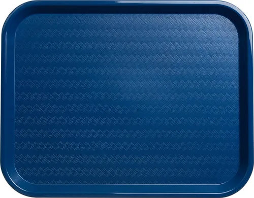 Vista 2 de Carlisle FoodService Products Bandeja de plástico para comida rápida, 14 x 18 pulgadas, azul (paquete de 2)