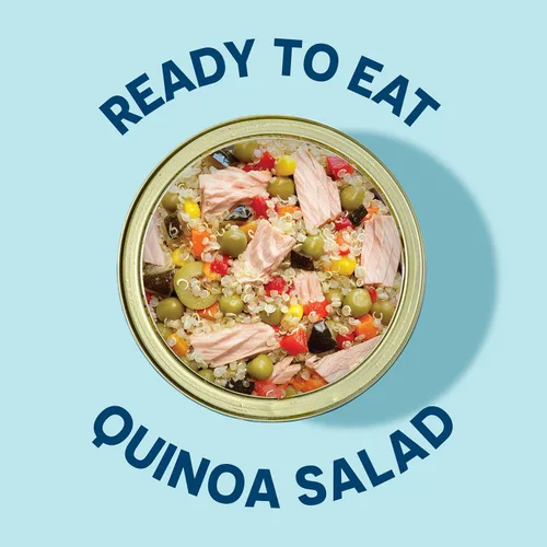 Vista 4 de Wild Planet Ensalada de quinua de atún silvestre lista para comer con maíz dulce orgánico, calabacín y guisantes, ensalada de atún, 5.6 onzas