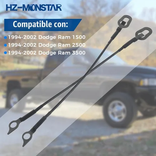 Vista 2 de Correa de cable de soporte para portón trasero izquierda y derecha Reemplazar 55345124AB