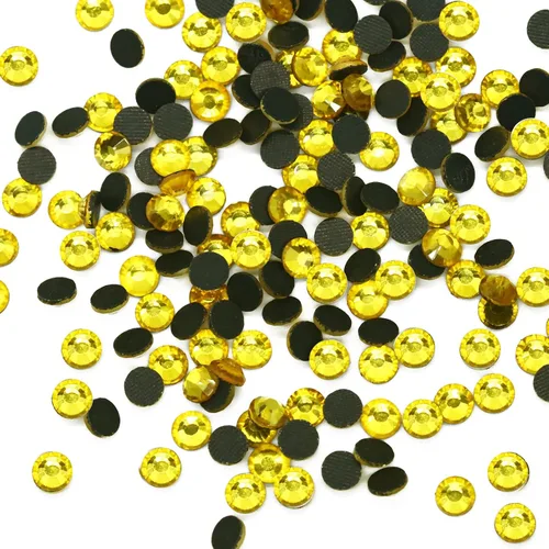 Vista 3 de Briskbloom - 2880 diamantes de imitación termoadhesivos SS6 de 0.079 pulgadas, cristales termoadhesivos con parte trasera plana para manualidades