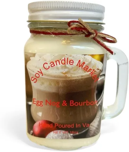 Vista 124 de Velas perfumadas de soja Velas hechas a mano y altamente aromáticas que queman hasta 85 horas en tarro de cristal, perfectas para decoración