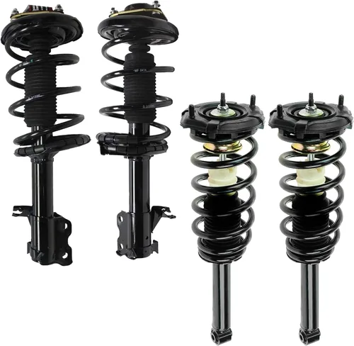 Vista 33 de Detroit Axle - 4 piezas de soportes para Toyota 2004 2005 2006 2007 2008 2009 Prius, soportes delanteros y traseros con resortes helicoidales