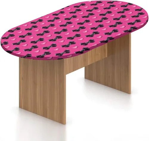Vista 18 de XISUNYA Mantel ovalado ajustable de poliéster elástico de pavo real, con estampado de fotos y plumas coloridas, se adapta a mesas ovaladas de hasta