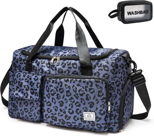 Vista 93 de Pequeña bolsa de gimnasio para mujer, bolsa de viaje con compartimento para zapatos