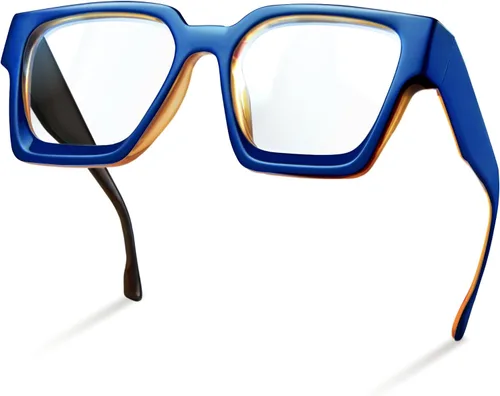 Vista 25 de livho Marco de gafas de gran tamaño para mujer y hombre, lentes rectangulares de moda para computadora, marco elegante *Tortuga de coco