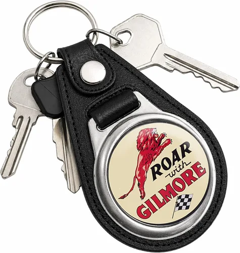 Vista 9 de Brotherhood Round Key Chain for Vintage Motor Oil, Petroleum, and