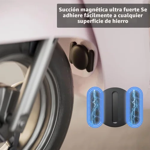 Vista 2 de Mini rastreador GPS para vehículos sin tarifa mensual, rastreador de automóvil GPS, rastreador de automóvil oculto con funda magnética, rastreador