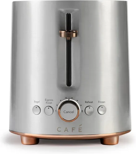 Vista 10 de Café - Tostadora Express Finish para 2 rebanadas Ranuras extra anchas, elevación extra para waffles, pasteles, tostadas Texas y más 4 funciones