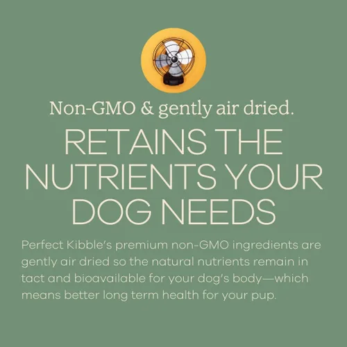 Vista 3 de Yumwoof Perfect Kibble - Alimento para perros secado al aire sin OMG Mejora las alergias y la digestión con aceite de coco orgánico, MCT