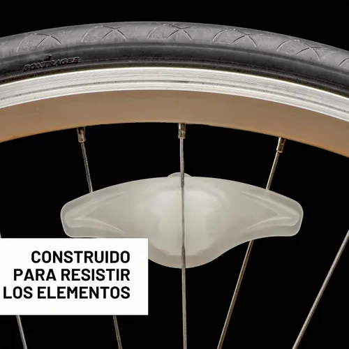 Vista 5 de Nite Ize SpokeLit - Luz de rueda de bicicleta para visibilidad y seguridad - Luces LED para ruedas de bicicleta - Luz de rueda de bicicleta