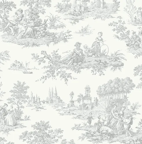Vista 11 de NextWall Chateau Toile Papel Tapiz Despegar y Pegar (Blue Bell)
