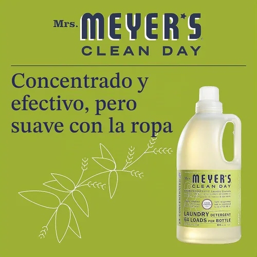 Vista 5 de Mrs Meyer's Lemon Verbena Detergente para ropa, 64 FZ