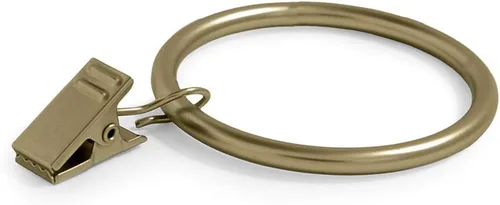 Vista 16 de Ivilon Anillos de Clip para Cortinas de Tela - Anillos de Clip para Paneles de Cortina de 4.3 cm, Juego de 14 - Latón Antiguo Latón envejecido
