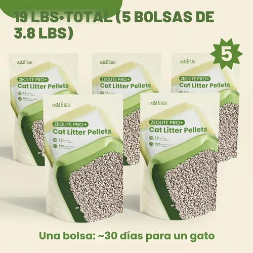 Vista 6 de Zeolite Cat Litter Pellets, Dust Free, 19 lbs – for Dual-Layer Boxes Only
