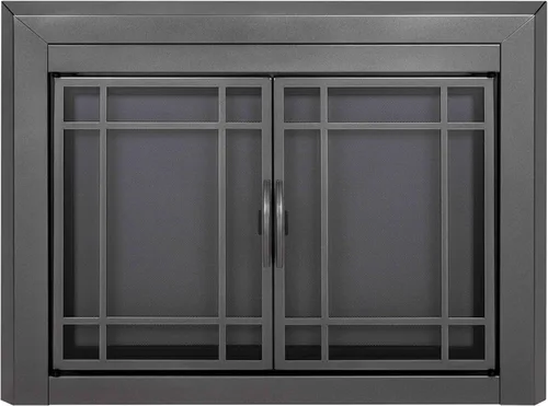 Vista 14 de Pantalla de vidrio para agradable fogata Hearth EA-5010 Easton, negro medianoche., EA-5012