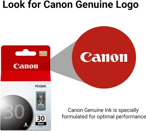 Vista 4 de Canon PG-30 Cartucho de tinta negra, compatible con iP2600.