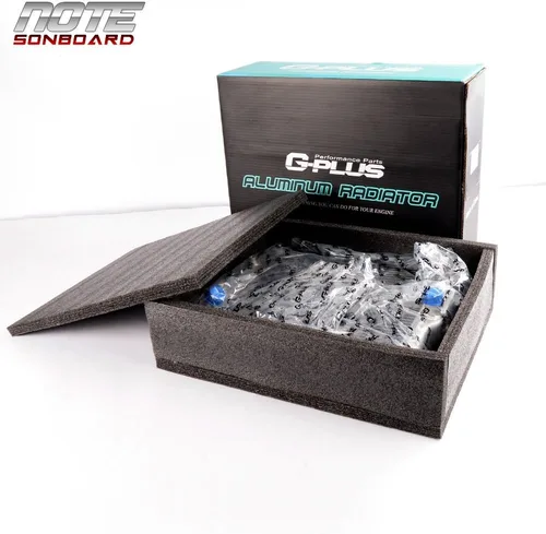 Vista 6 de PIT66 Radiador de aluminio de 2 filas de 42mm, compatible con Honda Civic B16A B18C Tipo R de 92-00 (entrada/salida de 32mm)