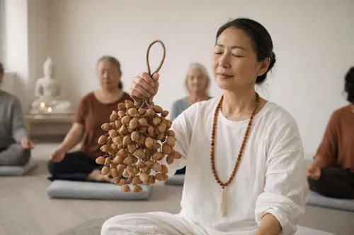 Vista 3 de Agitador de mano XXL (Juju Chacha Pangi Pala) Campana de mano Accesorios de percusión (Chacha)