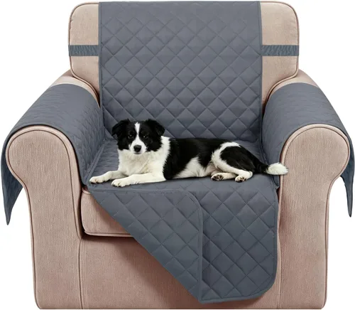 Vista 84 de Fundas para Silla Reclinable Reversibles Funda de Sofá para Mascotas Protector de Muebles Lazy Boy (Silla 23'', Beige/Beige)