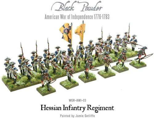 Vista 3 de Black Powder Revolutionary War Hessian Regiment 1:56 Kit de modelo de plástico WGR-AWI-03