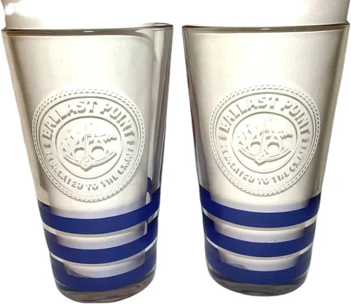 Vista 4 de Ballast Point Brewing Company Lager - Vasos de cerveza de 16 onzas, juego de dos (2)