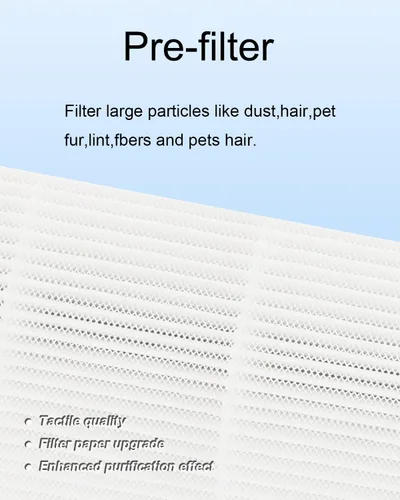 Vista 4 de Paquete de 2 filtros AP-T45 AP-40FT de repuesto, filtro HEPA verdadero compatible con Homedics Total Clean 5 en 1 purificador de aire AP-T40FL