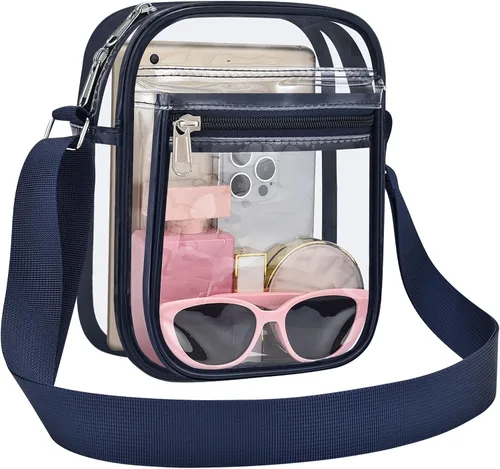 Vista 11 de USPECLARE Clear Bag for Stadium Events Clear Messenger Bag for Men and Women