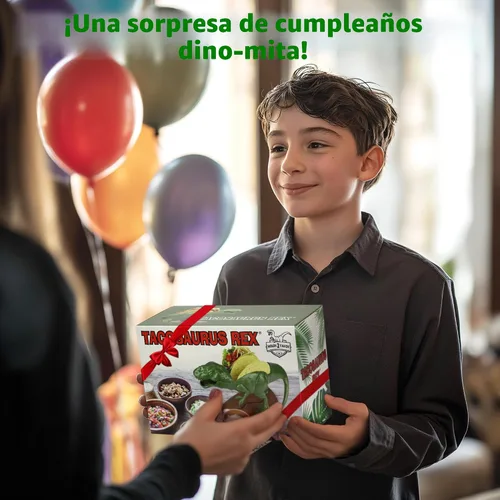 Vista 9 de Funwares Tacosaurus original - Soporte para tacos de dinosaurio, divertido y práctico regalo de elefante blanco, capacidad para 2 tacos