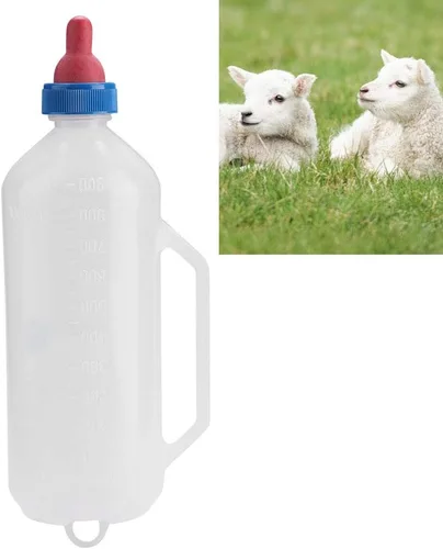 Vista 6 de Alimentador de botellas de cordero Botella de cordero huérfano 28 × 11 × 8 1 l Botella de leche de cordero Bebé Cabra Alimentador de leche