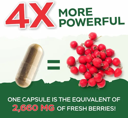 Vista 6 de Purely Holistic Hawthorn Berry 665mg + Extracto de hoja de olivo paquete de 750 mg + 270 cápsulas veganas, fabricado en los Estados Unidos