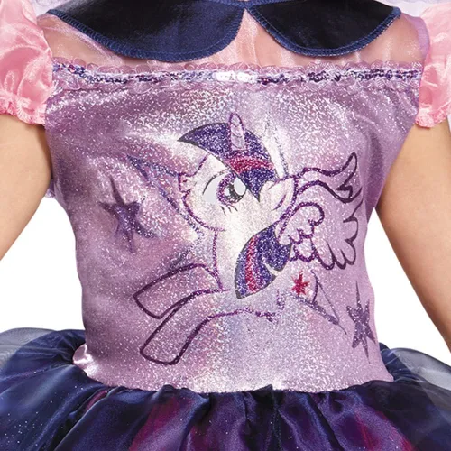 Vista 4 de Lujoso disfraz con tutú de Twilight Sparkle de "My little Pony"; de la marca Disguise, Púrpura