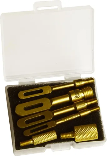 Vista 2 de Pistola de limpieza de punta ranurada/soporte de parche para parches Latón 6-PC Pack con 2 adaptadores de latón