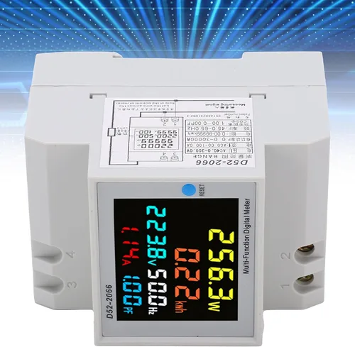 Vista 2 de Medidor de vatios-hora, medidor eléctrico LCD, medidor de electricidad monofásico, medidor de energía para el hogar, medidor de energía monofásico
