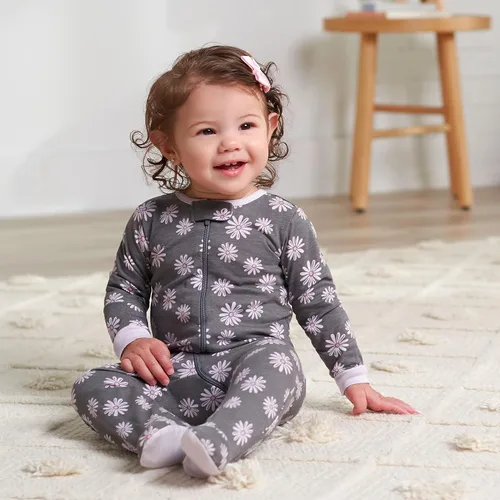 Vista 5 de Gerber Paquete de 2 mamelucos Sleep 'N Play para bebé niña