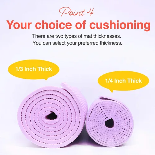 Vista 5 de Esterilla de yoga Primasole con correa de transporte para yoga, pilates, fitness y ejercicios en el suelo en casa y gimnasio, antideslizante, 9