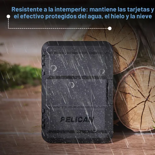 Vista 3 de Pelican MagSafe Wallet para iPhone - Cartera magnética delgada para Negro