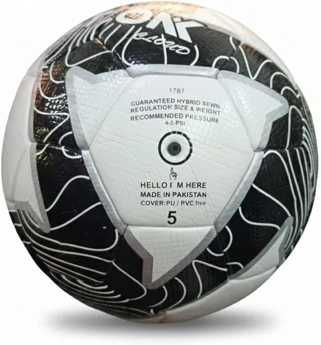 Vista 3 de Stonik - Balón de fútbol tamaño 5 – Fútbol de entrenamiento y partido de poliuretano duradero, pelota texturizada resistente al agua para todo tipo