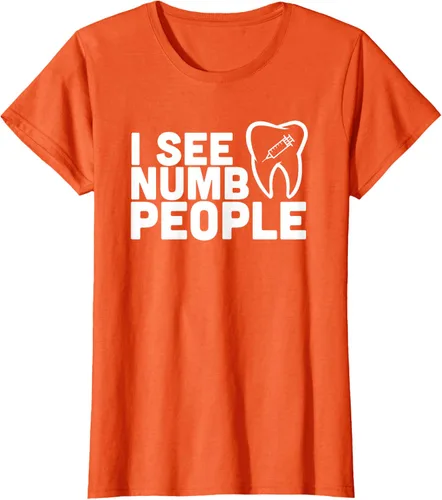 Vista 41 de I see Numb People - Camiseta de regalo para dentista dental, Negro, S