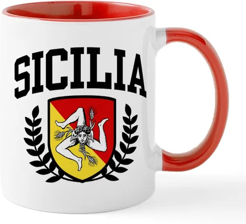 Vista 25 de CafePress Sicilia Mug - Taza de café de cerámica (11.0 fl oz)