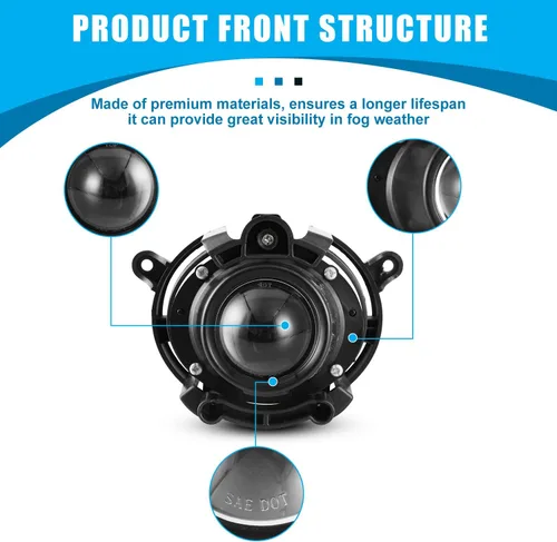 Vista 4 de CPW Luces antiniebla compatibles con Cadillac CTS 2008-2014 Premium 2008-2012 Chevy Malibu 2007-2009 Saturn Aura 2013-2016 Buick Encore Proyector
