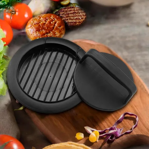 Vista 7 de Prensa para Hamburguesas, Prensa de Hamburguesa Redonda Antiadherente, Accesorios para Hamburguesas Rellenas, Prensa para Hamburguesas Aplastadas